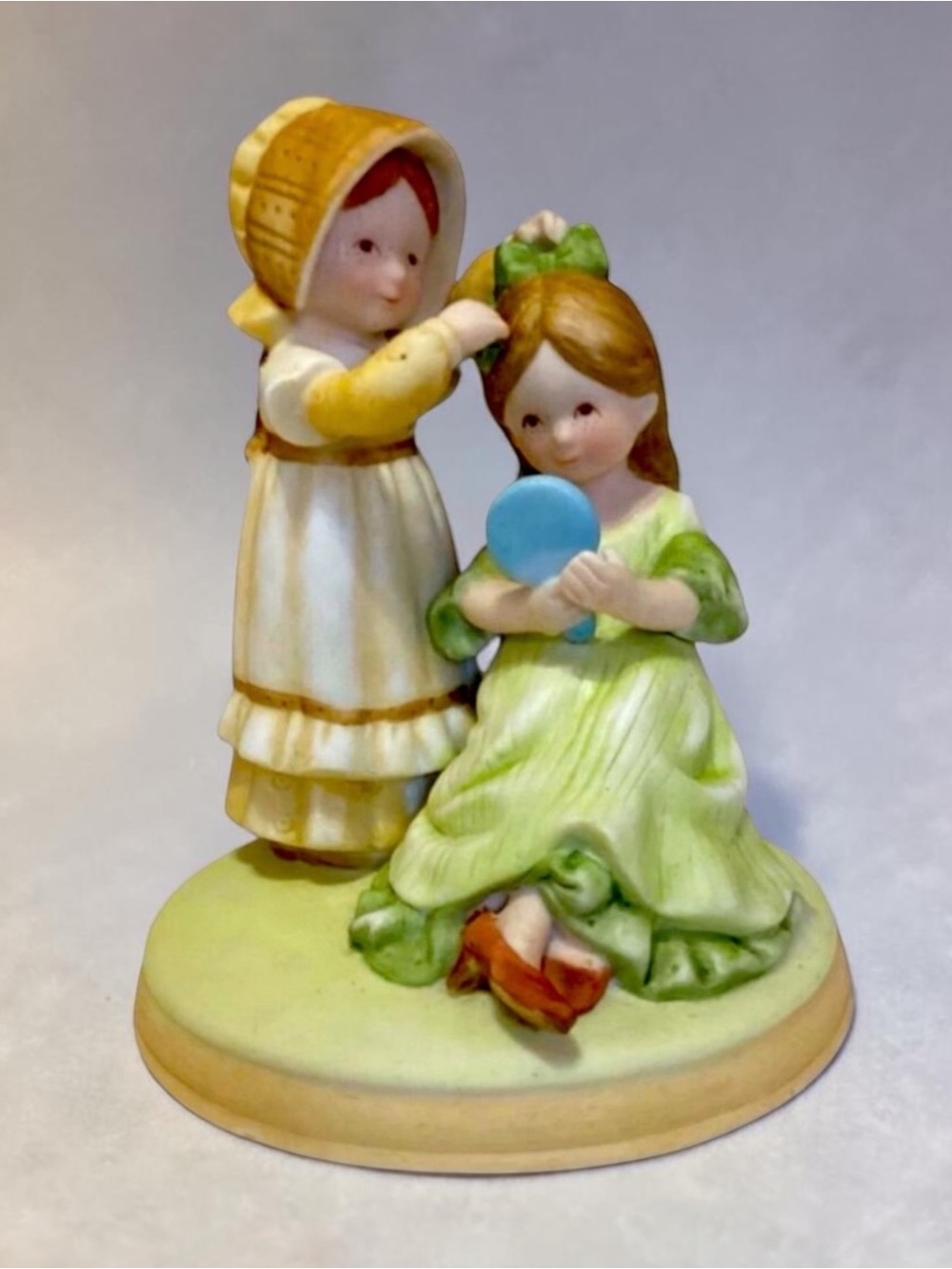 Vintage Holly Hobbie Good Times Figurine Hand Painted Porcelain Figurine